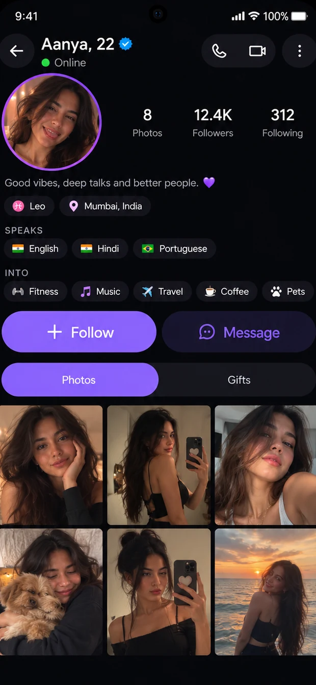 Talkr — a creator profile